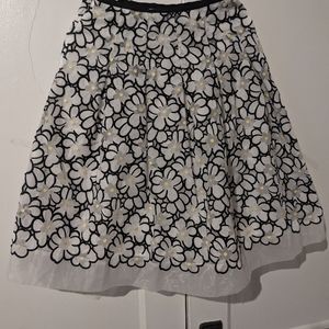 Mid length floral skirt